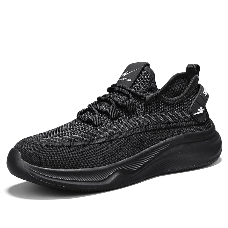 Binary Cushioning Rebound Lightweight Breathable Slip Resistant Low top Running Shoes Men’s Black