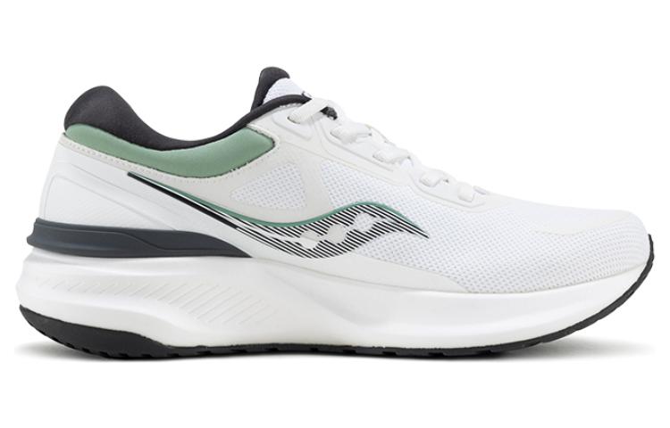 Saucony Slip Resistant Abrasion Resistant Low top Training Running Shoes Men’s White Black Green