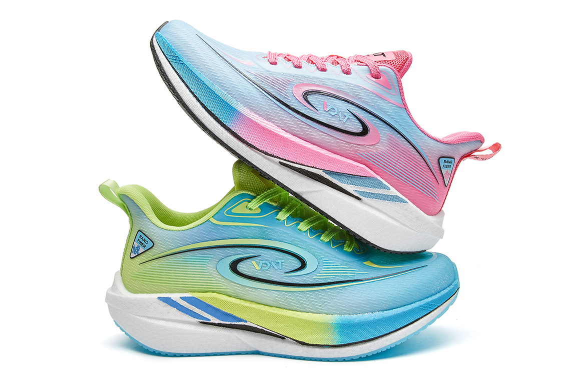 IFXRN X VOIT Running Shoes Unisex Low Top Right Neon Green/Rose Red & Violet