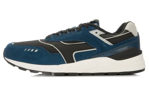 Li Ning Classic Vintage Synthetic Leather, Textile Cushioning Slip Resistant Abrasion Resistant Lightweight Low top