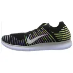 Nike Free Rn Flyknit Black/White Volt Blue Lagoon