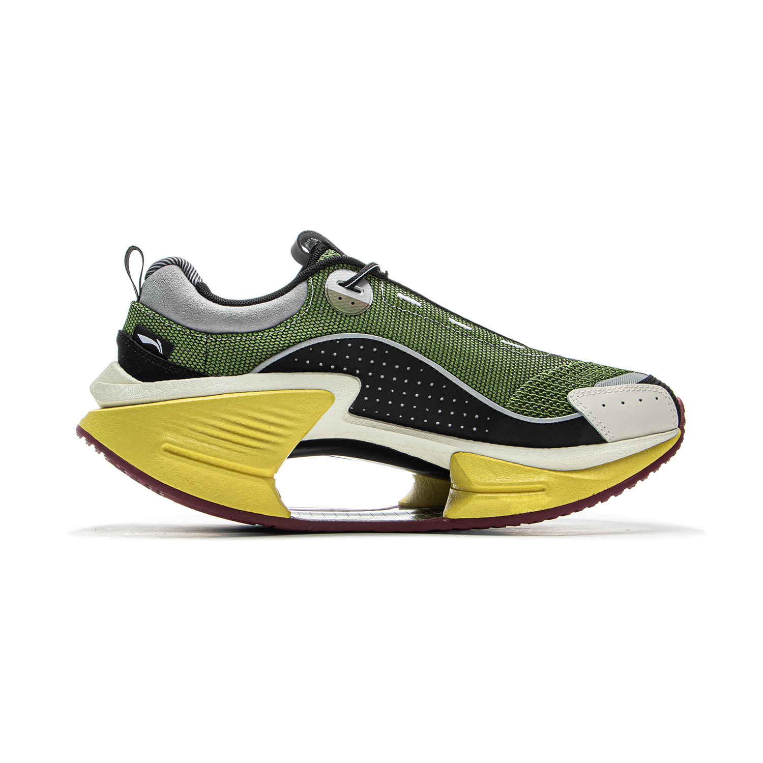 Li Ning Cushioning Reflective Rebound Low top Running Shoes Men’s Green Black Yellow