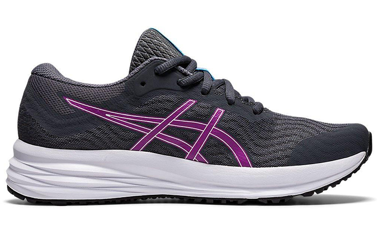 Женские кроссовки ASICS Patriot 12 (серо-фиолетовые) — фото 2