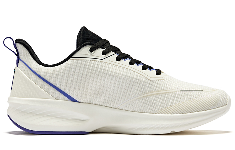 Erke Cushioning Breathable Low top Running Shoes Men’s Microcrystal White Jet Black