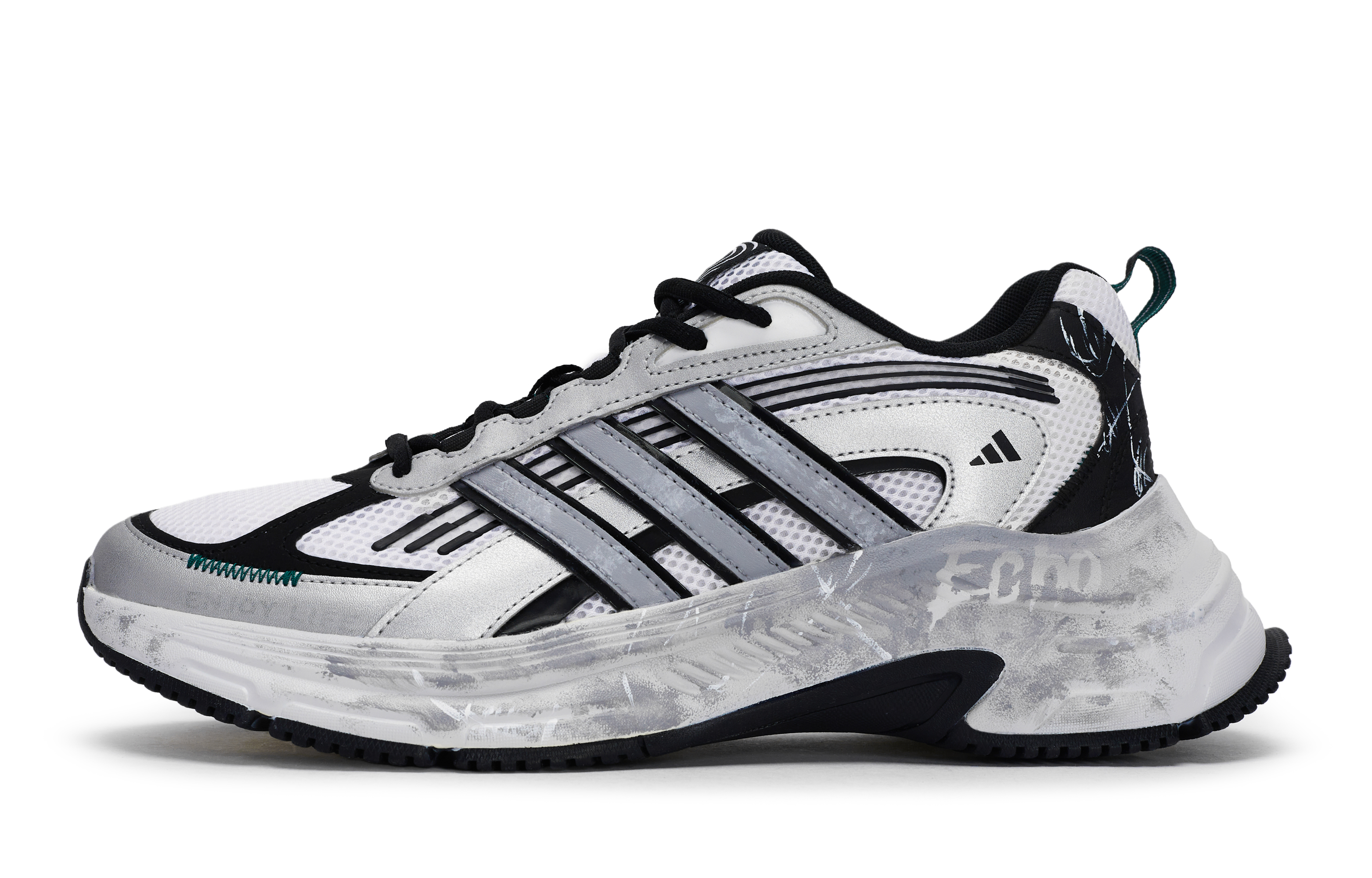 Adidas FC CLASSIC Slip Resistant Abrasion Resistant Low top Running Shoes Unisex Black Gray Silver