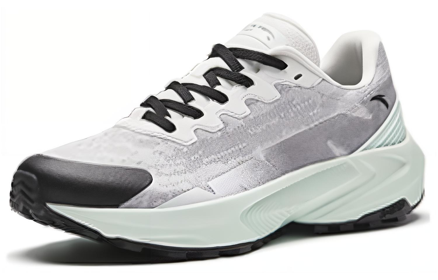Anta Comfortable Fabric Cushioning Breathable Low top Running Shoes Women’s Paper Gray