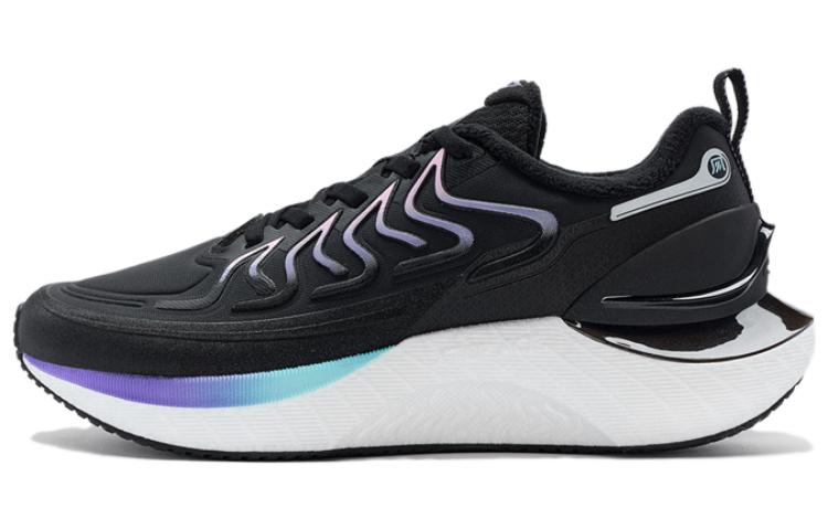 XTEP Wind And Fire 27 Cushioning, Wear Resistant Low top Running Shoes Women’s Black Wisteria Purple