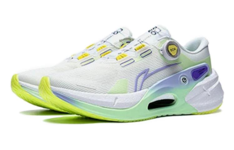 Li Ning Furious Rider 7.0 PRO Cushioning Slip Resistant Rebound Low top Running Shoes Men’s White Green