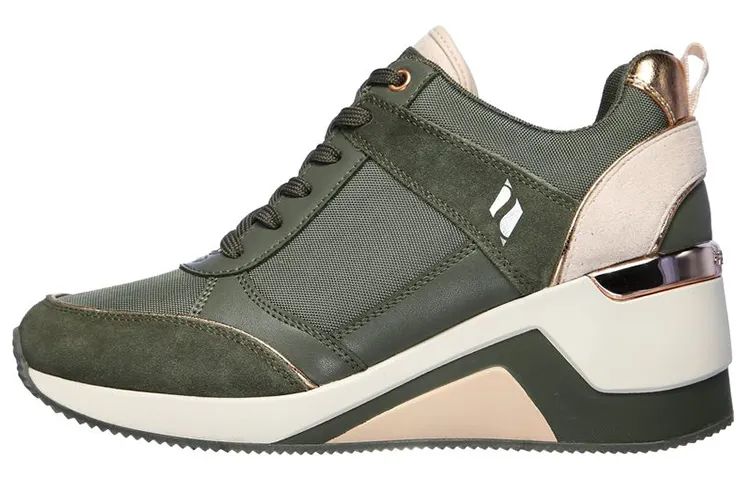 Skechers Million High Running Shoes Women's Mid Top Olive Green