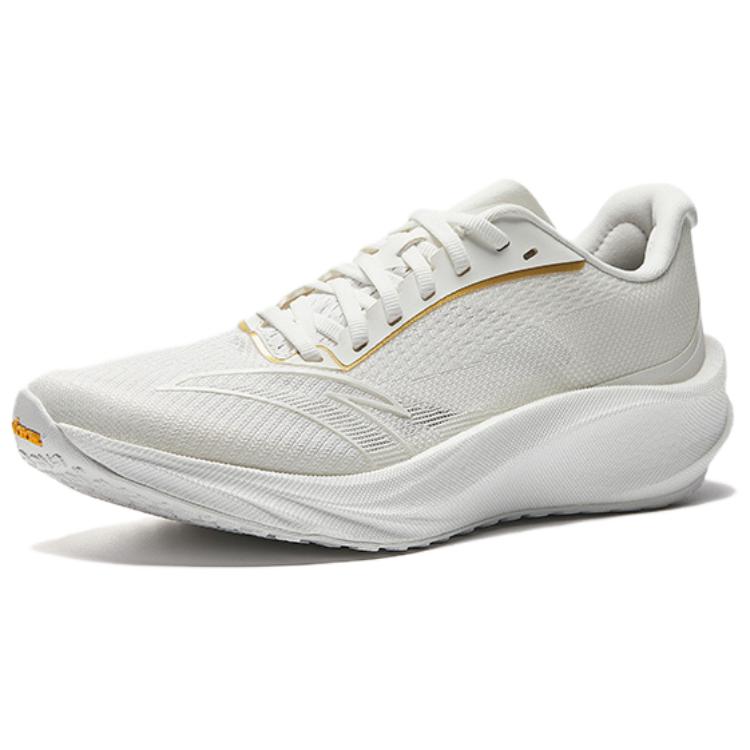 Anta Asphalt Roadmaster 3V Cushioning Breathable Low top Nitrogen Technology Racing Running Shoes Men’s White Gold