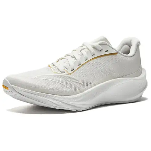Anta Asphalt Roadmaster 3V Cushioning Breathable Low top Nitrogen Technology Racing Running Shoes Men's White Gold