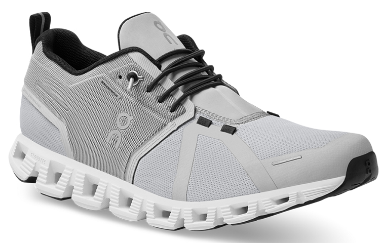On Running Cloud 5 Waterproof Glacier Grey White Women’s