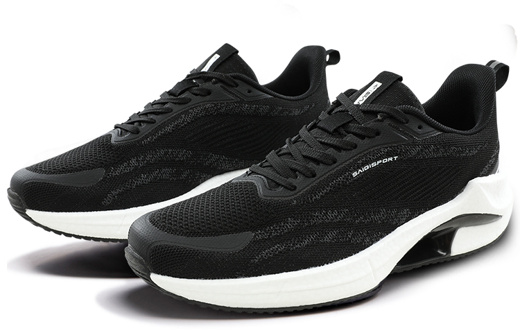 SAIQI Low top Supercritical Running Shoes Men’s Versatile Black