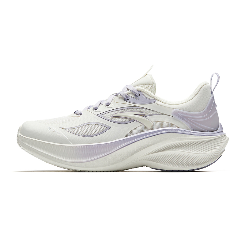 Anta Leaf 5.0 Lightweight Rebound Low top Casual Long Distance Running Sprint Running Shoes Women’s White Purple