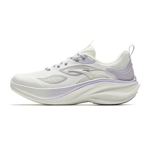 Anta Leaf 5.0 Lightweight Rebound Low top Casual Long Distance Running Sprint Running Shoes Women's White Purple