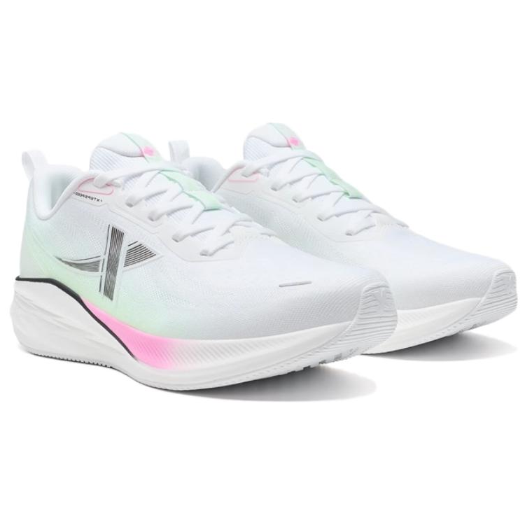 XTEP 5.0LITE Slip Resistant Abrasion Resistant Low top Casual Running Shoes Women’s White Green Pink