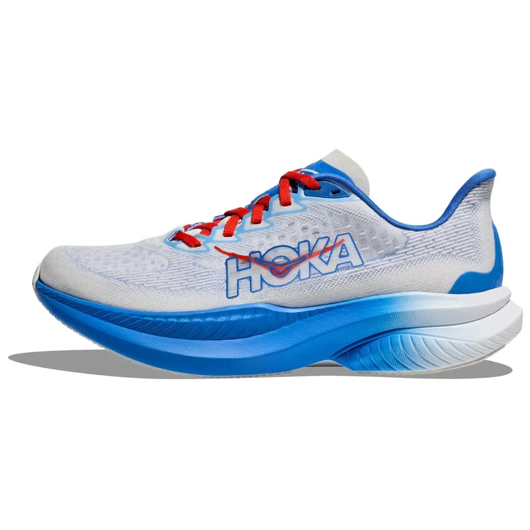 HOKA ONE ONE MACH 6 Slip Resistant Abrasion Resistant Low top Running Shoes Men's Light Gray