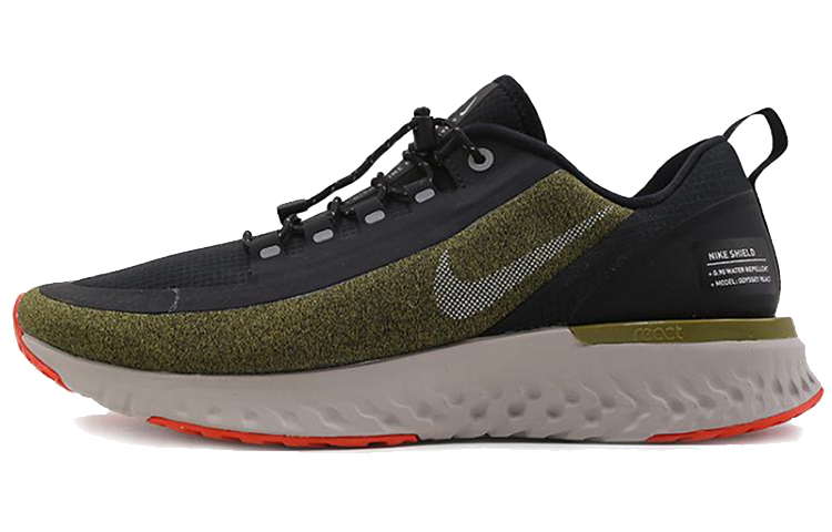 Мужские кроссовки Nike Odyssey React (черно-зеленые)