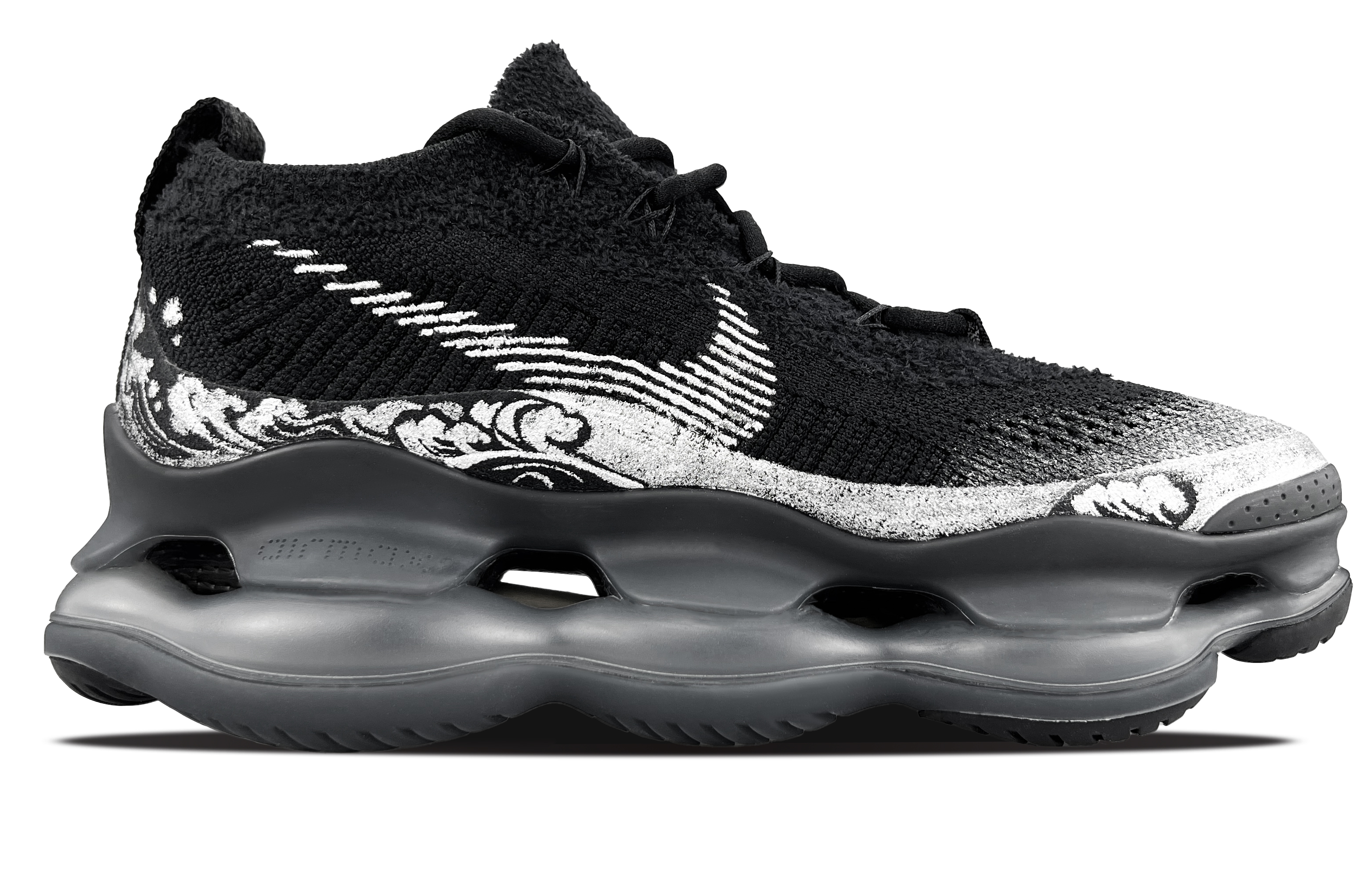 Nike Air Max Scorpion Low top Casual Running Shoes Women’s Silver Black