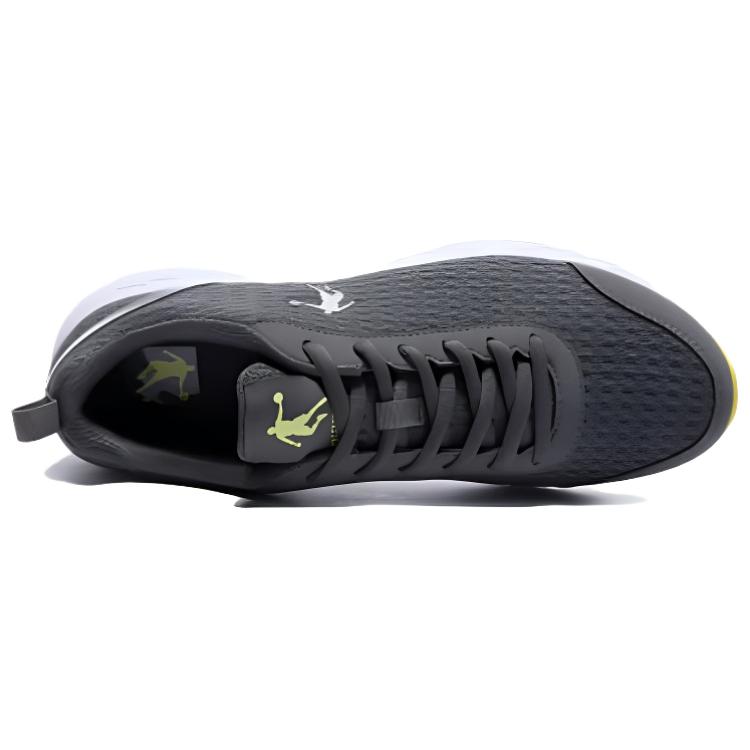 QIAODAN Cushioning Low top Running Shoes Men’s Stone Gray/Bright Yellow