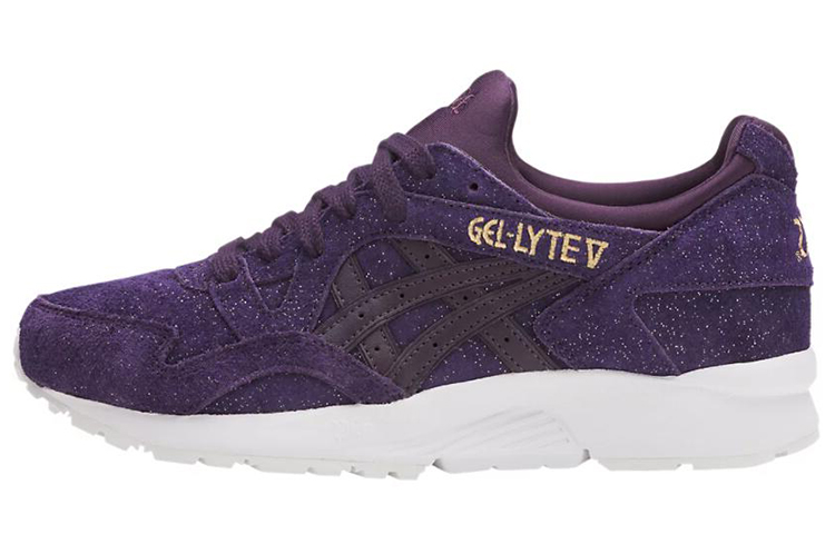 Asics Gel Lyte 5 Abrasion Resistant Breathable Low top Running Shoes Women's Purple