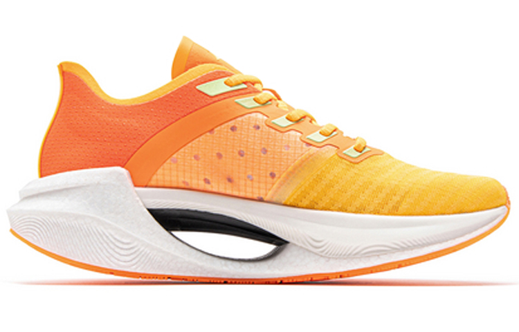 Li Ning Shadow Essential Cushioning Breathable Lightweight Rebound Low top Running Shoes Women’s Neon Honey Orange