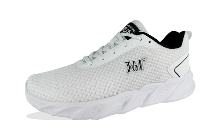 361° Lightweight And Breathable Low top Running Shoes Men’s White Black