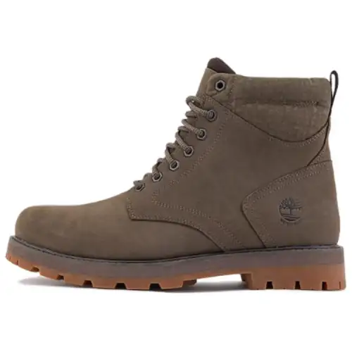 Timberland Britton Road Waterproof And Wear resistant Short Outdoor Boots Men's Dark Brown