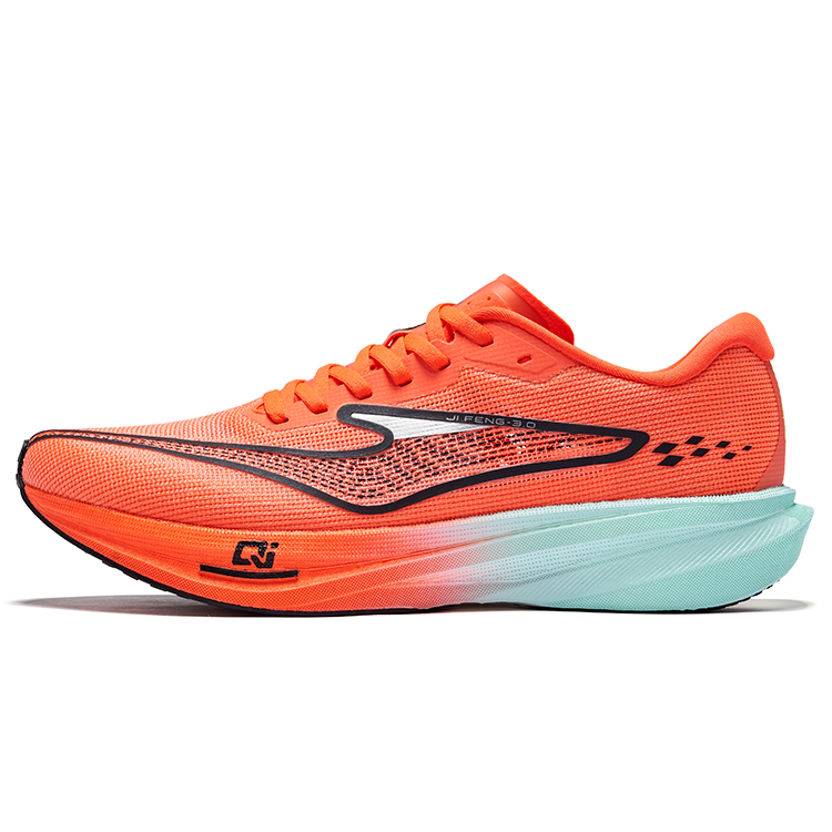 Erke Polar Wind 3.0 Running Shoes Men’s Low Top Neon Rose Red Black