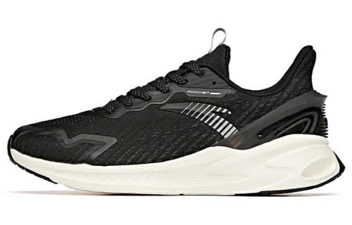 Anta Edge 2.0 Cushioned Slip-Resistant Abrasion-Resistant Breathable Low-Top Running Shoes Men's Black Gray