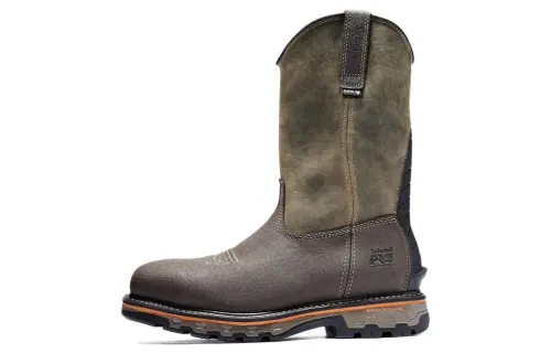 Timberland Leather Waterproof Abrasion Resistant Waterproof And Wear resistant Crew Outdoor Boots Men's Brown Green