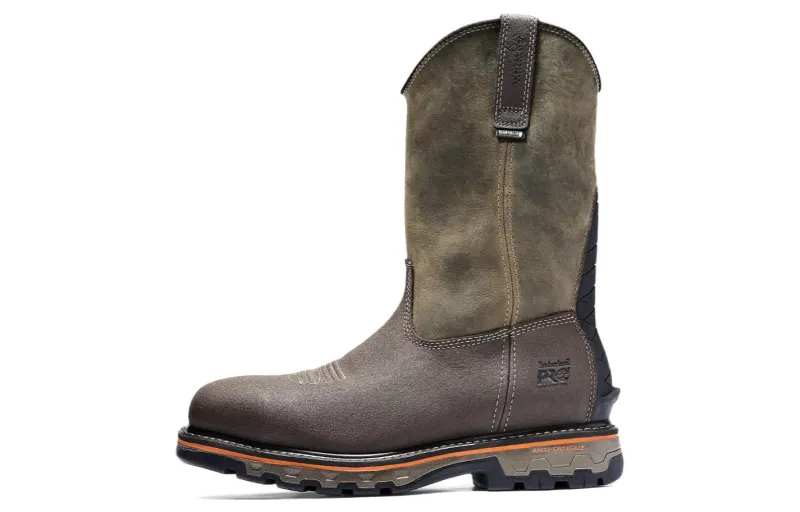 Timberland Leather Waterproof Abrasion Resistant Waterproof And Wear resistant Crew Outdoor Boots Men's Brown Green