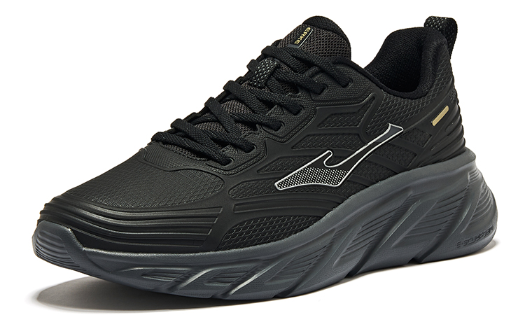 Erke Chasing Clouds Abrasion Resistant Slip Resistant Low top Running Shoes Men’s Jet Black