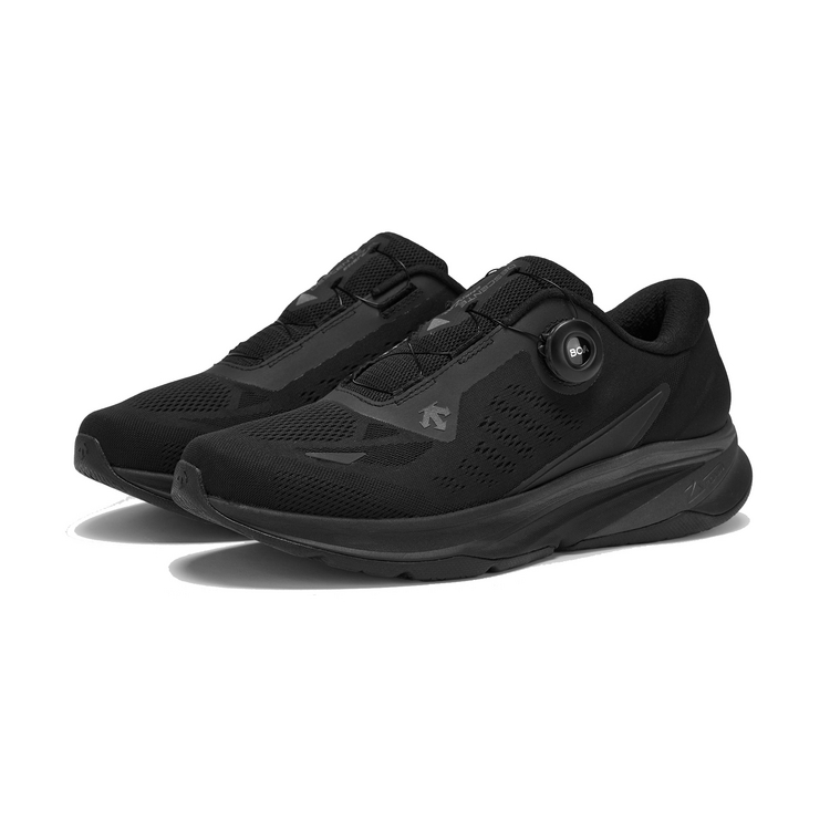 DESCENTE RUNNING Mesh Breathable Support Rebound Low top Training City Commuting Sports Running Shoes Men’s Black