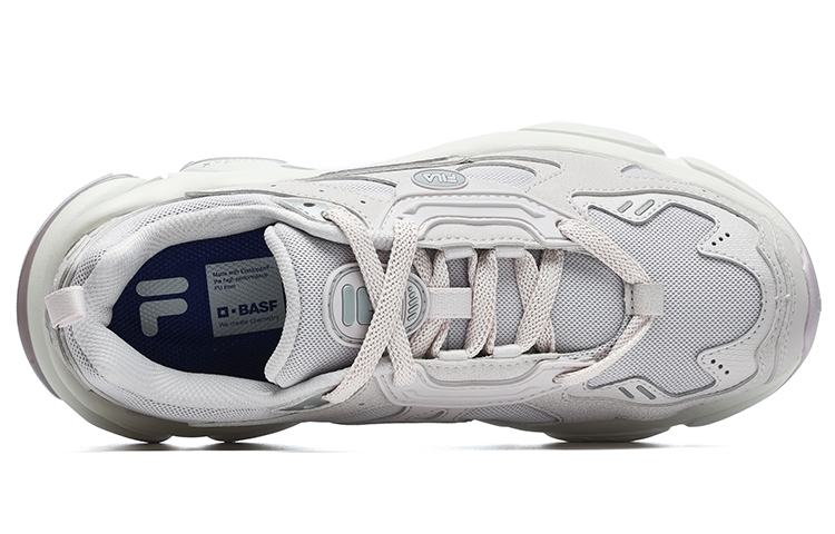 FILA FUSION Rjv D Synthetic Leather, Textile Low top Casual Running Shoes Women’s Gray Purple Silver