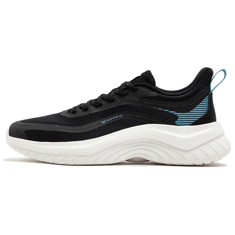 361° Slip Resistant Abrasion Resistant Low top Casual Running Shoes Men’s Black White Blue