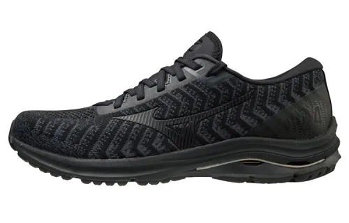 Mizuno Wave Rider 24 Waveknit 'Black Grey'