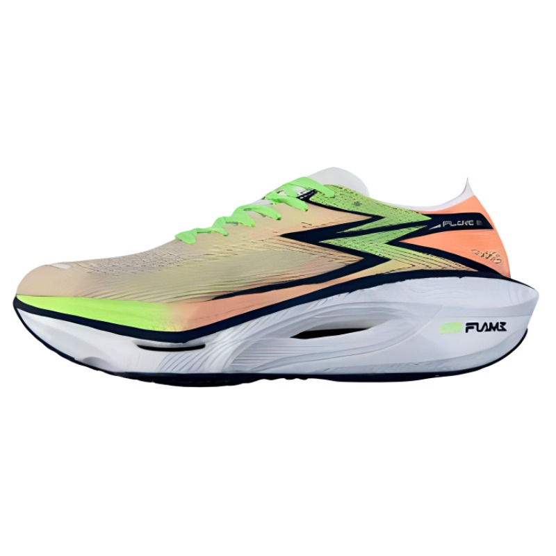 361° Flame 3 Cushioning, Wear Resistant Low top Casual Marathon Racing Running Shoes Unisex Yellow Green