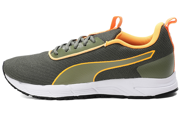 PUMA Progression Running Shoes Men's Low Top Gray/Green/White/Orange