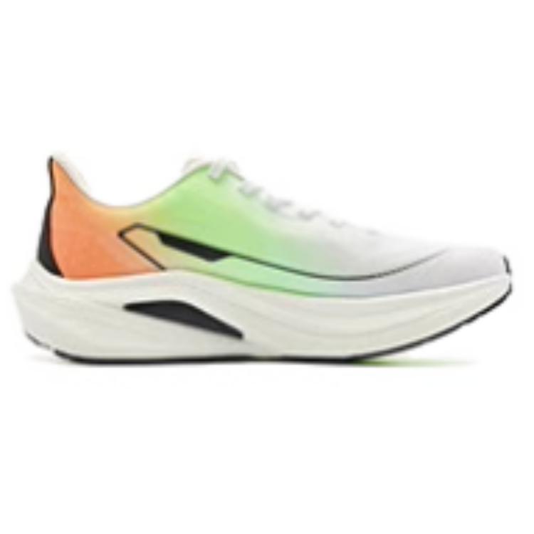 QIAODAN Infinity 7.0 Slip Resistant Abrasion Resistant Low top Sprint Running Shoes Men’s White Orange Green