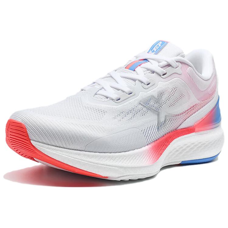 XTEP Cushioning Rebound Low top Running Shoes Women’s White Red Blue