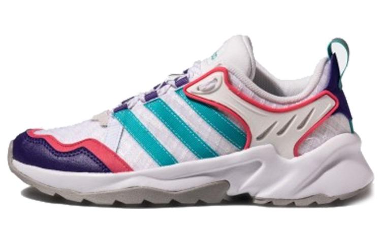 Adidas neo 20-20 FX trendy and elegant artificial leather non-slip low-top running shoes women's white green purple