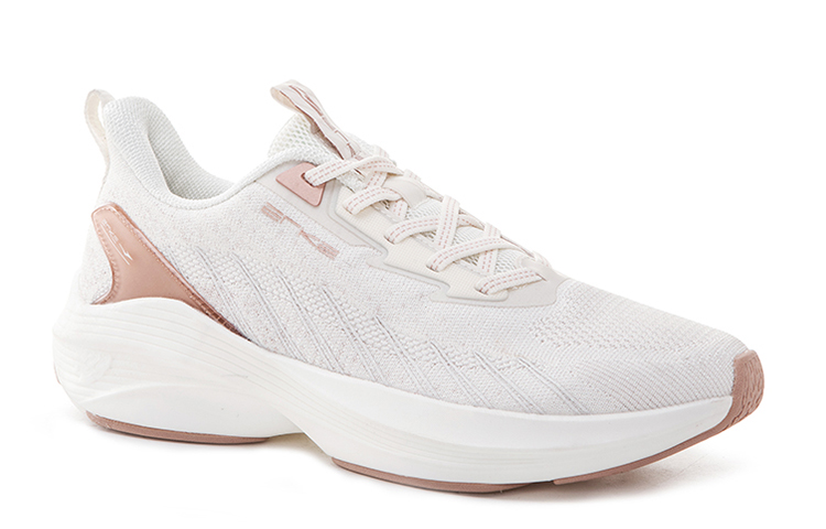 Erke Low top Running Shoes Women’s Ivory White Pink Gold