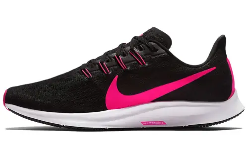 Nike Pegasus 36 Pegasus series comfortable shock-absorbing, anti-slip wear-resistant, lightweight, low top casual running shoes, men's black powder