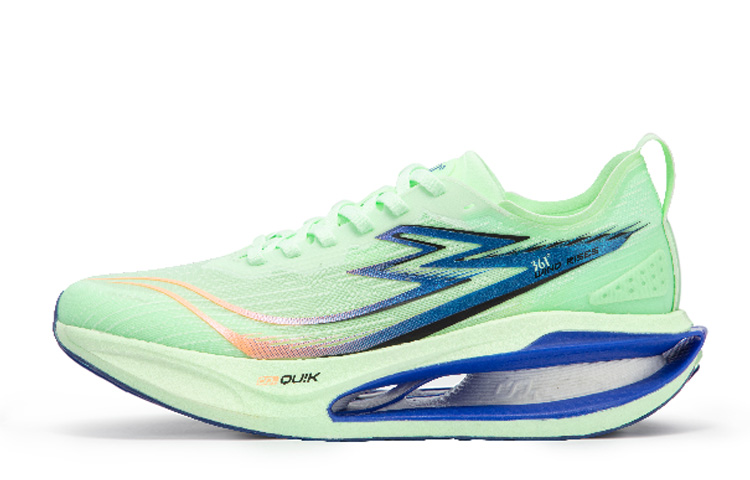 361° Cushioning Slip Resistant Abrasion Resistant Breathable Low top Sprint Running Shoes Men’s Ice Emerald Green