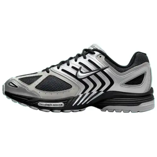 Nike Air Pegasus 2K5 Metallic Silver Comfortable, versatile, shock-absorbing, wear-resistant and breathable low-top running shoes, men's silver