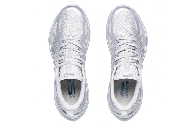 Li Ning WuShi 5S 2.0 Cushioning Low top Running Shoes Women’s Silver Gray