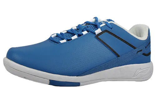 Li Ning Comfortable Cushioning, Wear Resistant Low top Running Shoes Men's Blue White