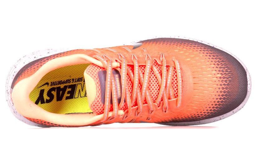 Женские кроссовки Nike Lunarglide 8 (оранжевые) — фото 4