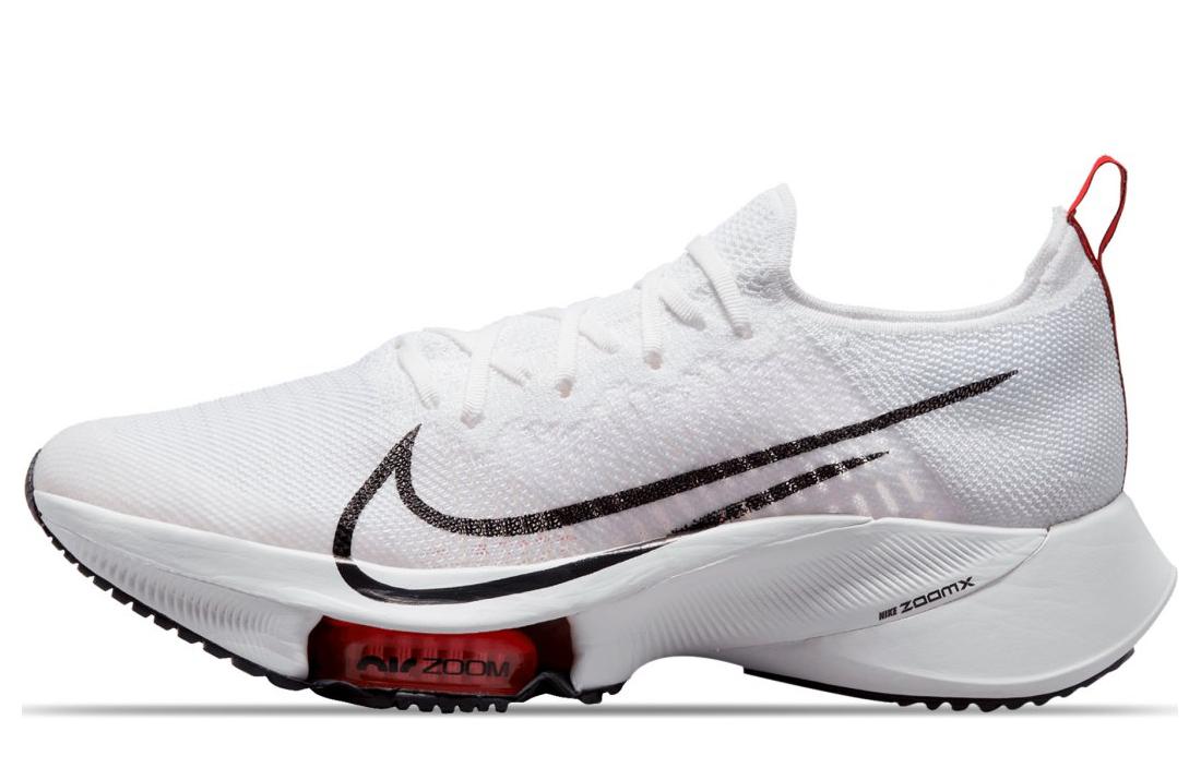Nike Air Zoom Tempo NEXT% Flyknit White Light Crimson Platinum Tint Black